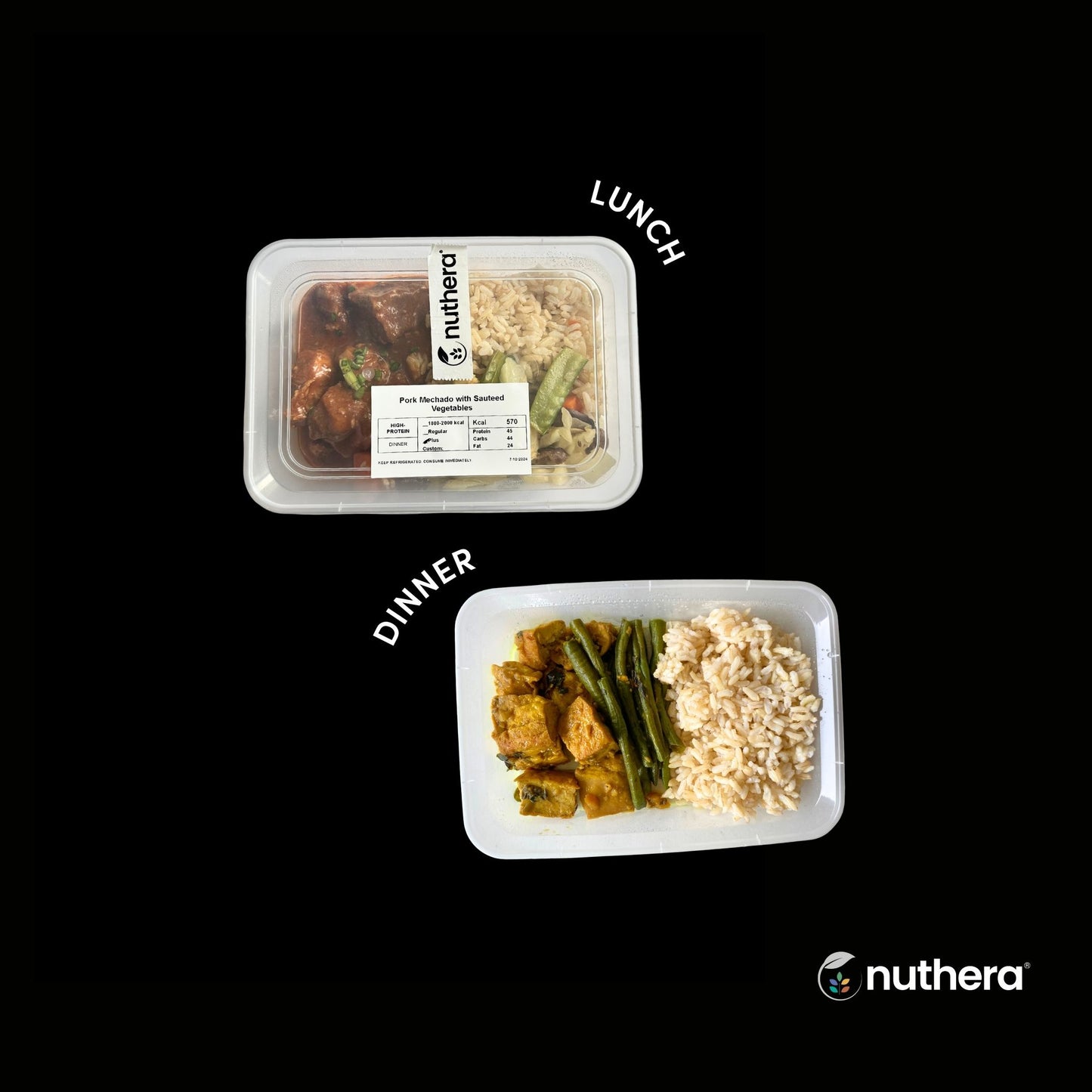 High Protein Moderate Carbs - 2 Meals per day - Nuthera®