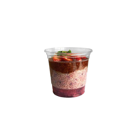 Mixed Berries at Rich Cacao Chia Pudding (Keto-approved)