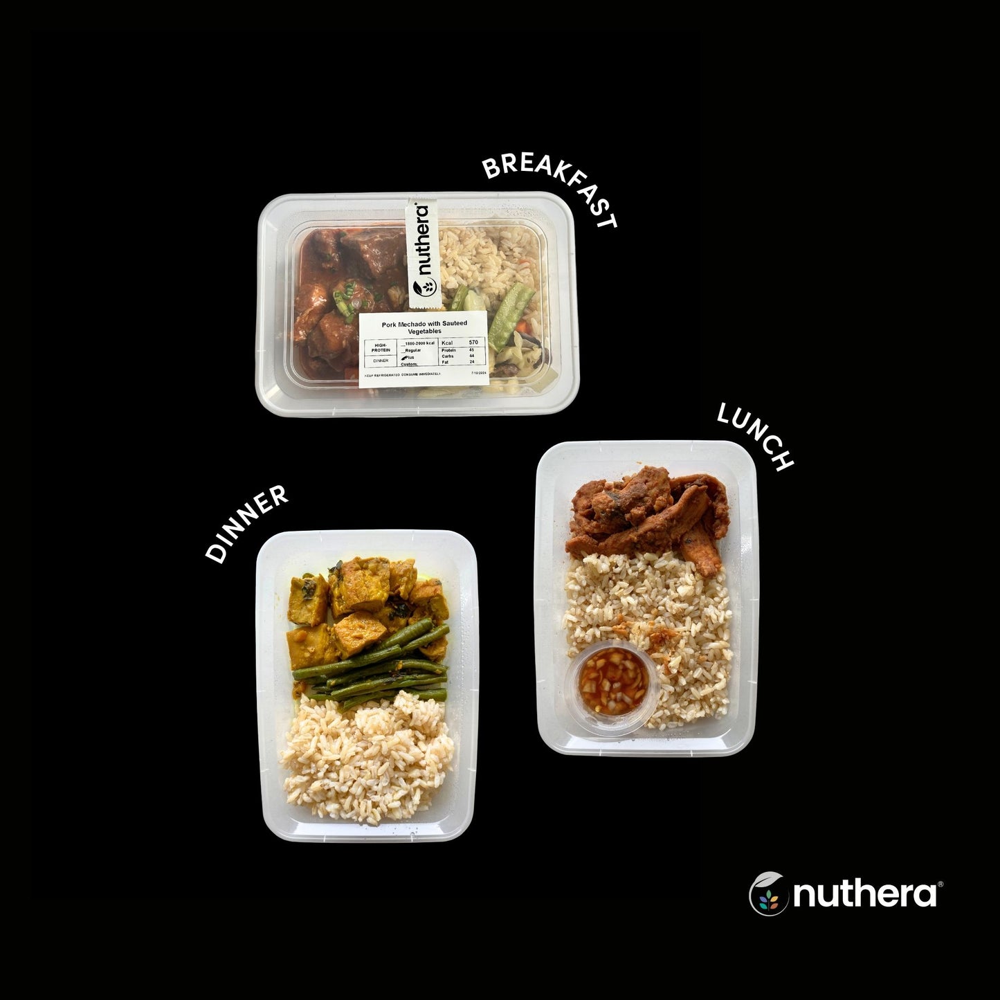 High Protein Moderate Carbs - 3 Meals per day - Nuthera®