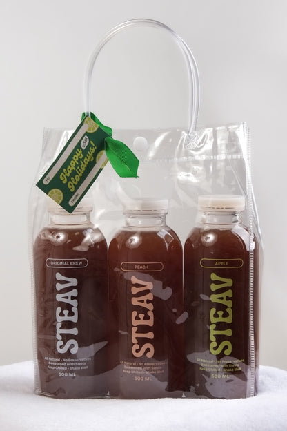 STEAV Iced Tea - Holiday Bundle (Calamansi, Peach, Apple)